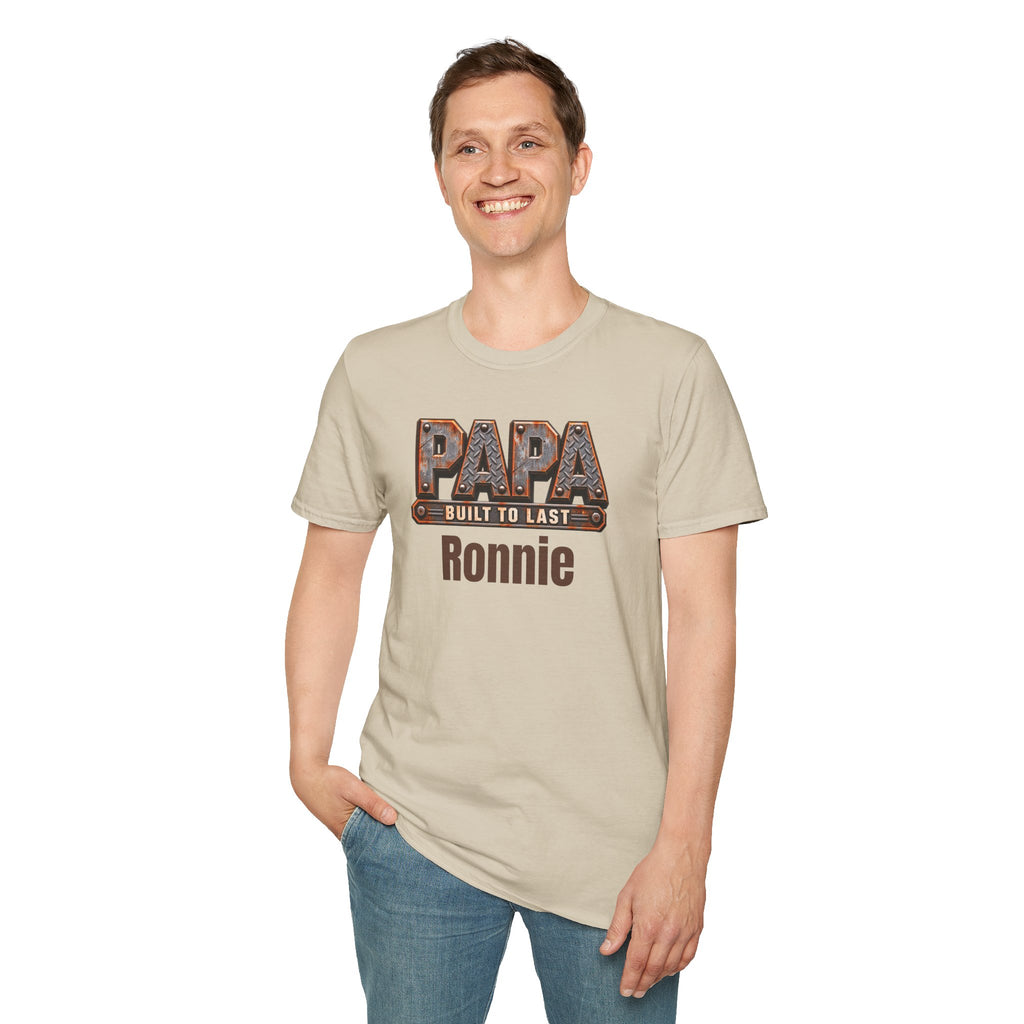 Papa "Built to Last" T-Shirt — Personalise