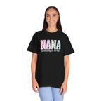 Nana Pastel Varsity T-Shirt — Soft Vintage Lettering Gift for Grandma (Mother's Day/Birthday)