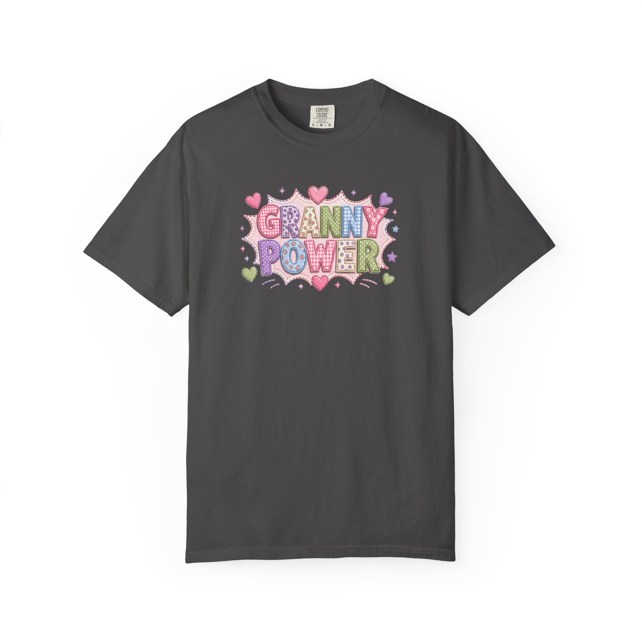 Granny Power T-Shirt — Retro Heart Graphic Tee for Grandmas