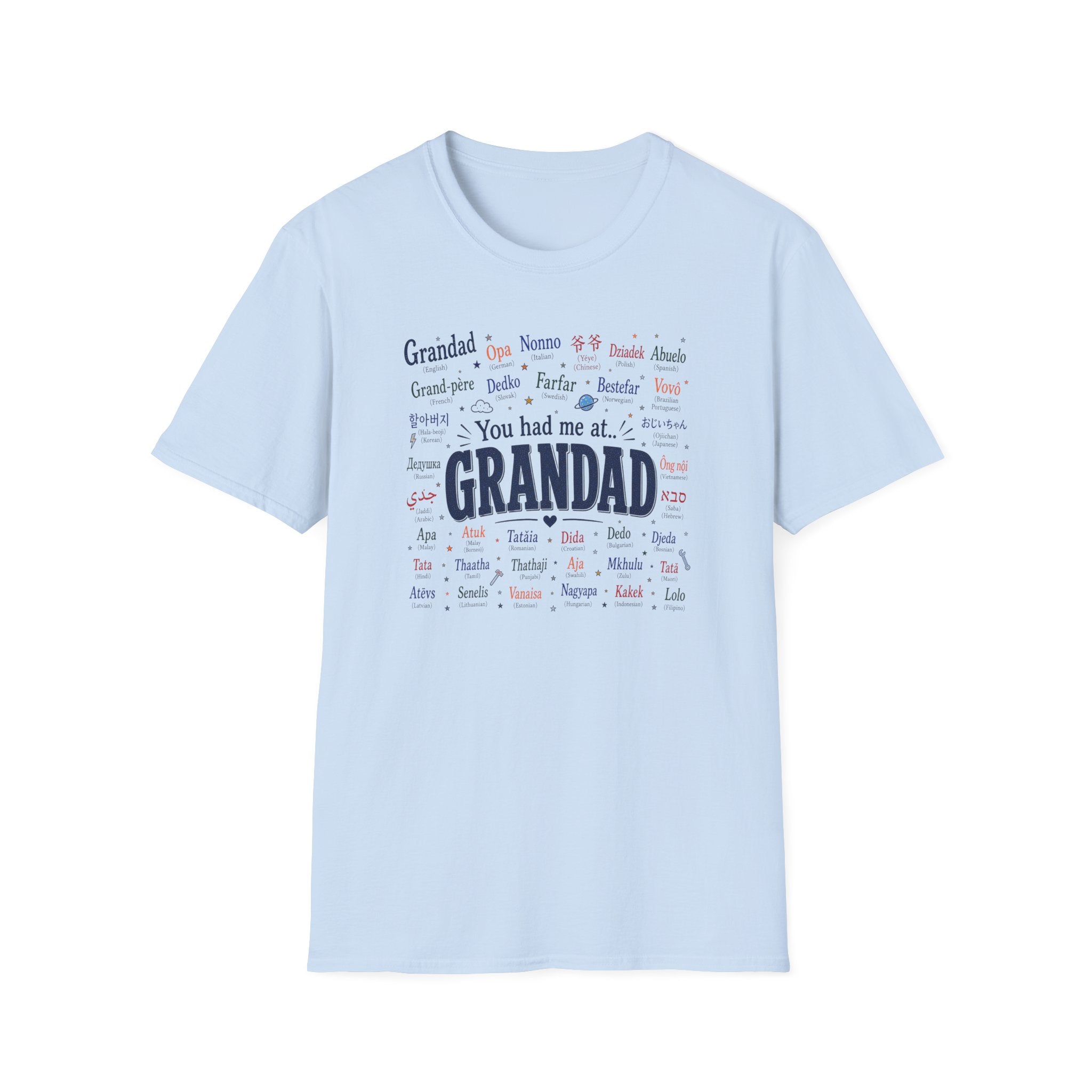 Grandad Word Cloud T-Shirt — "You had me at... GRANDAD" Father’s Day Gift