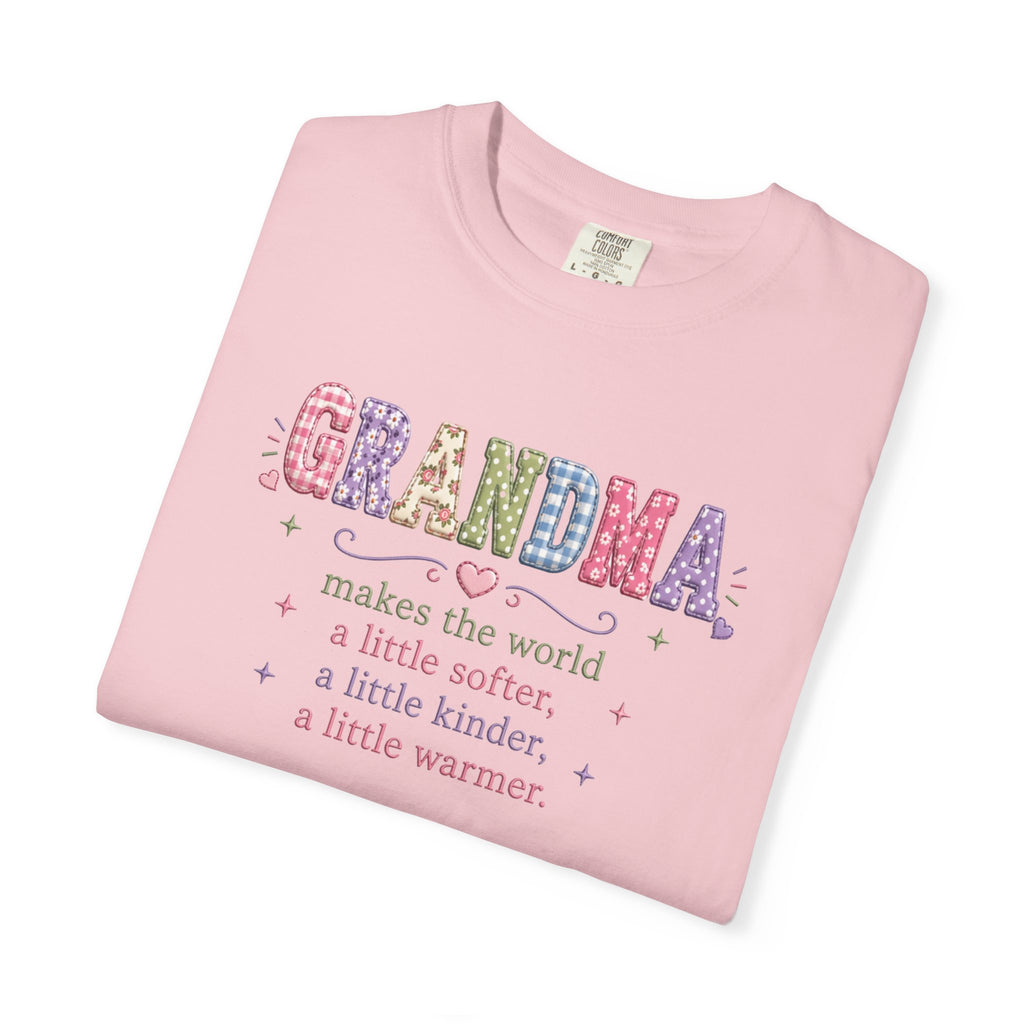 Grandma Floral T-Shirt — "Grandma makes the world a little softer, kinder, warmer"