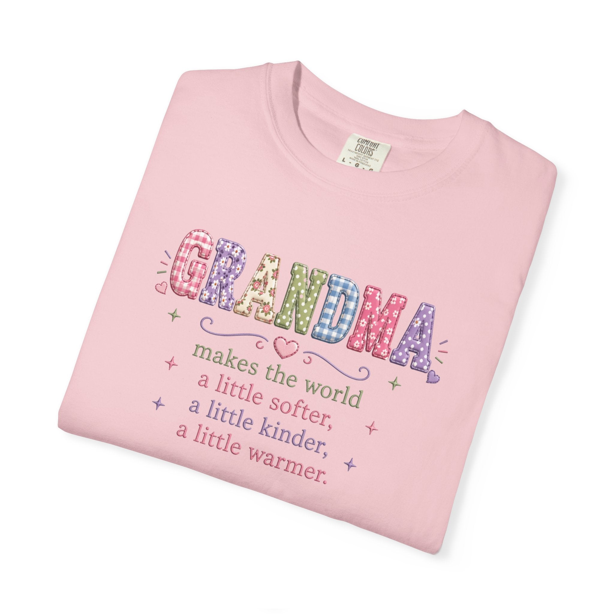 Grandma Floral T-Shirt — "Grandma makes the world a little softer, kinder, warmer"