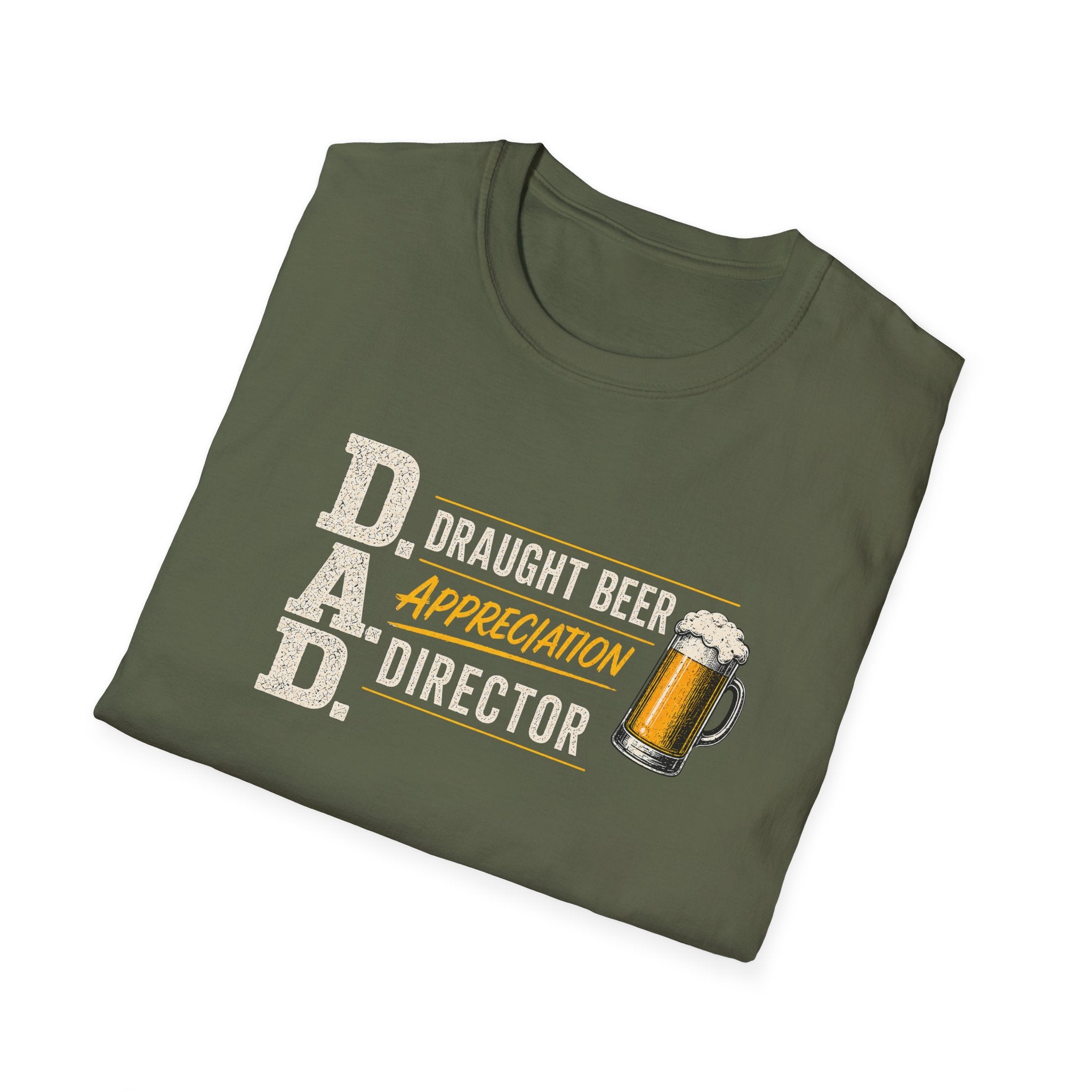DAD Draught Beer Appreciation Director T-Shirt – Funny Father's Day Beer Tee