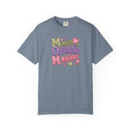 Mess, Overload, Mini-Hugs Hugs T-Shirt — Cute Hand-Lettered Mom Vibes Tee