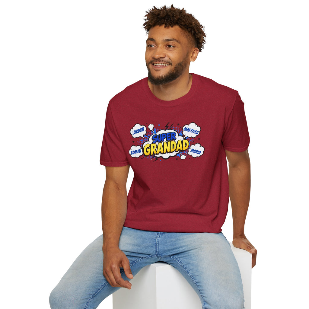 Super Grandad Comic-Style T-Shirt