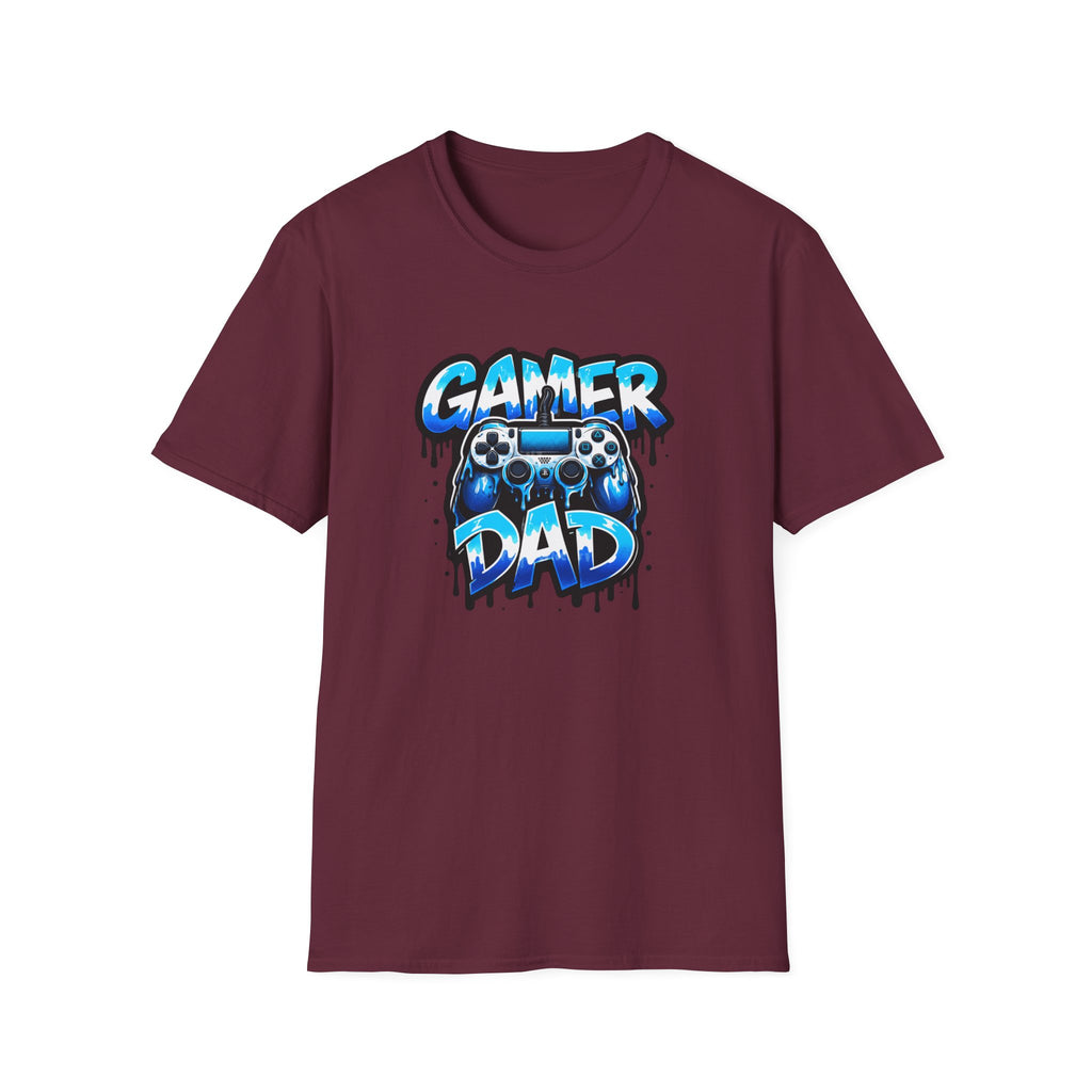 Gamer Dad T-Shirt — Blue Controller T-shirt