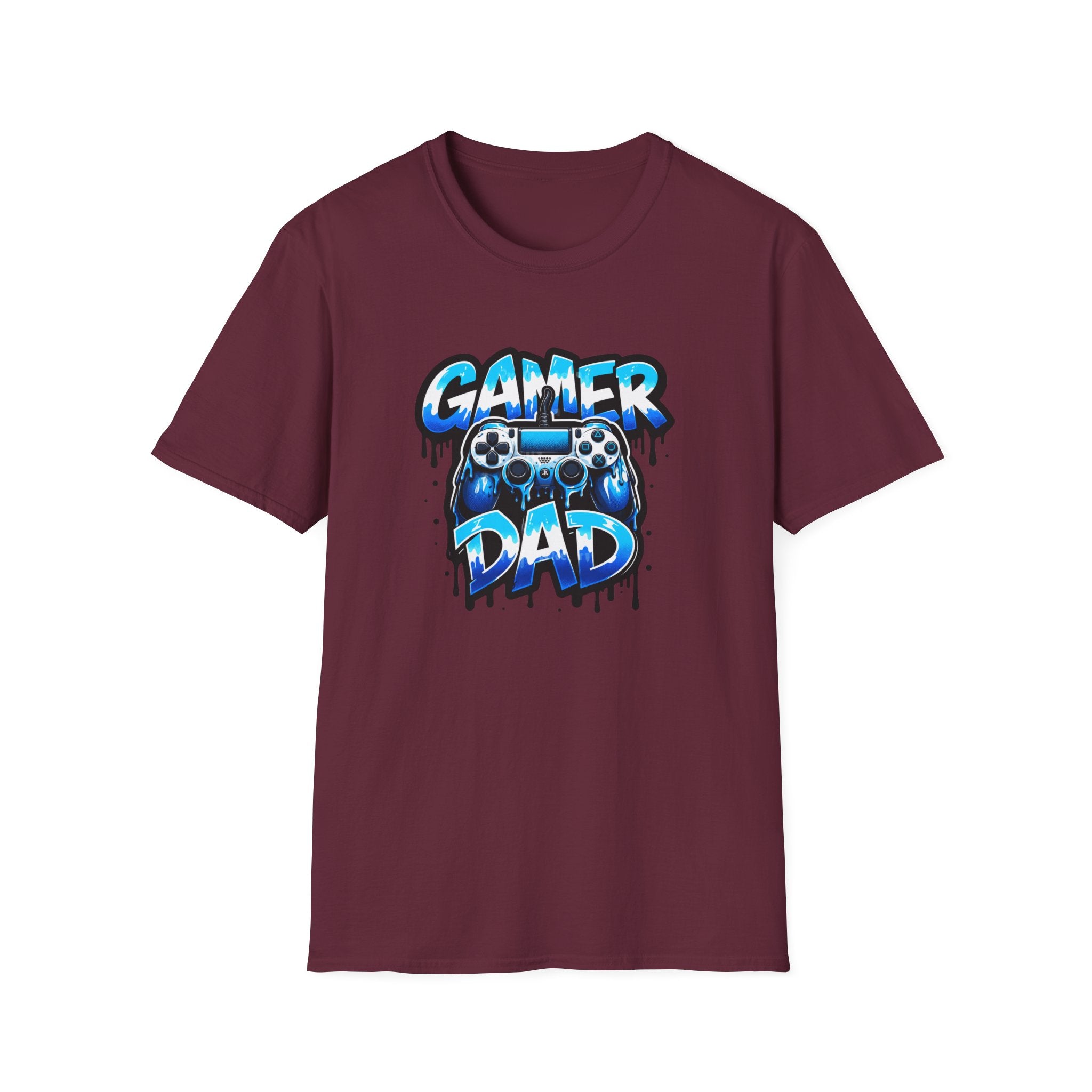 Gamer Dad T-Shirt — Blue Controller T-shirt