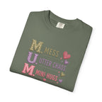 Mom Acronym T-Shirt — "M.U.M. Mess, Utter Chaos, Mini-Hugs" Cute Mom Graphic Tee