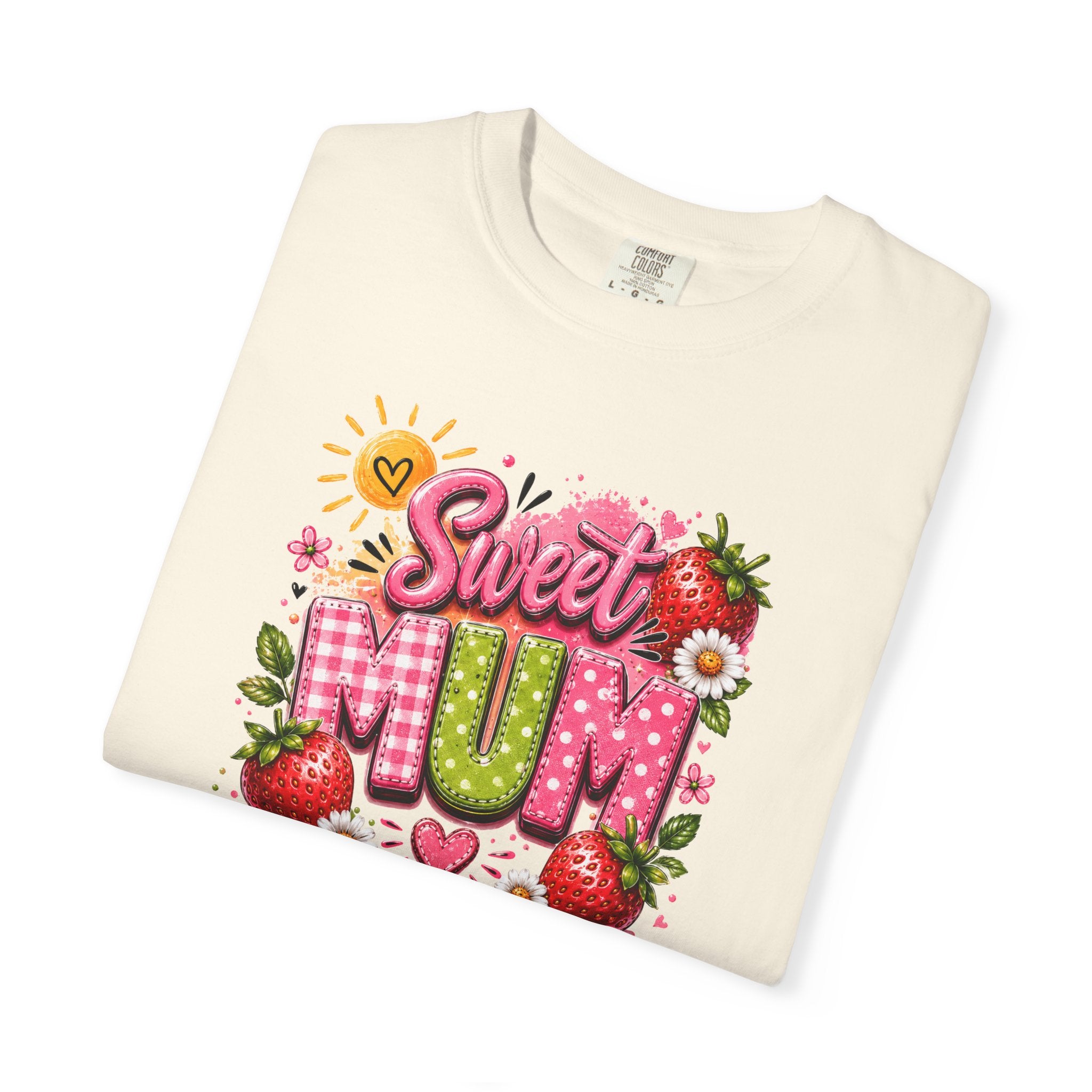 Sweet Mum T-Shirt — Floral Strawberry Mother's Day Tee