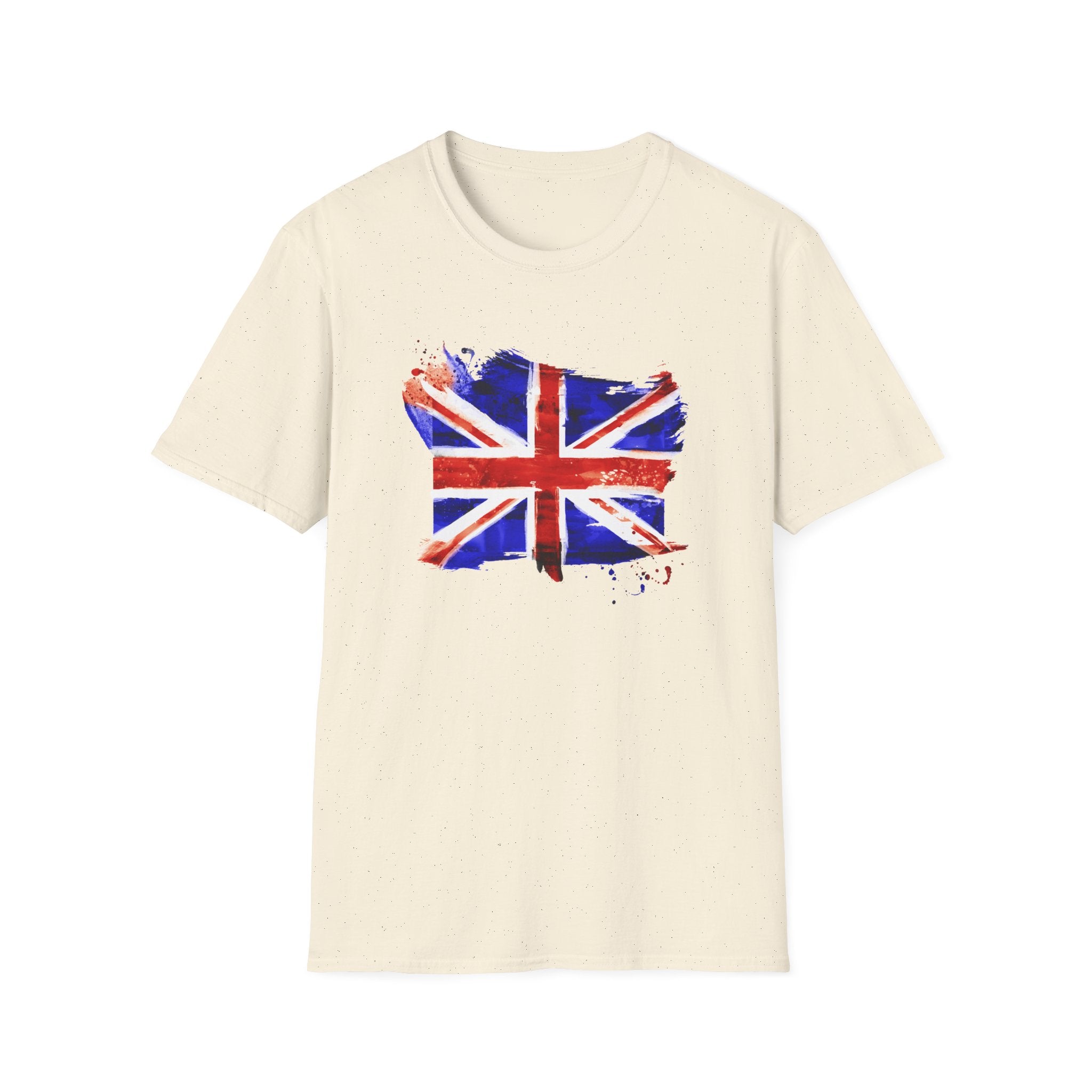 Union Jack Paint Brush UK Flag T-Shirt — British Pride Graphic Tee