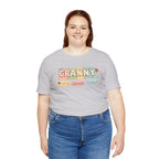 Granny Retro Nameplate T‑Shirt — Personalized Grandma Tee