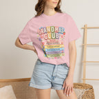Grandma's Club T-Shirt — Cute Floral 'Grandma's Club' Rules Tee