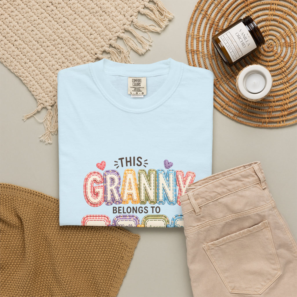 Granny Belongs To Grandkids T-Shirt — Cute Floral Grandma Gift