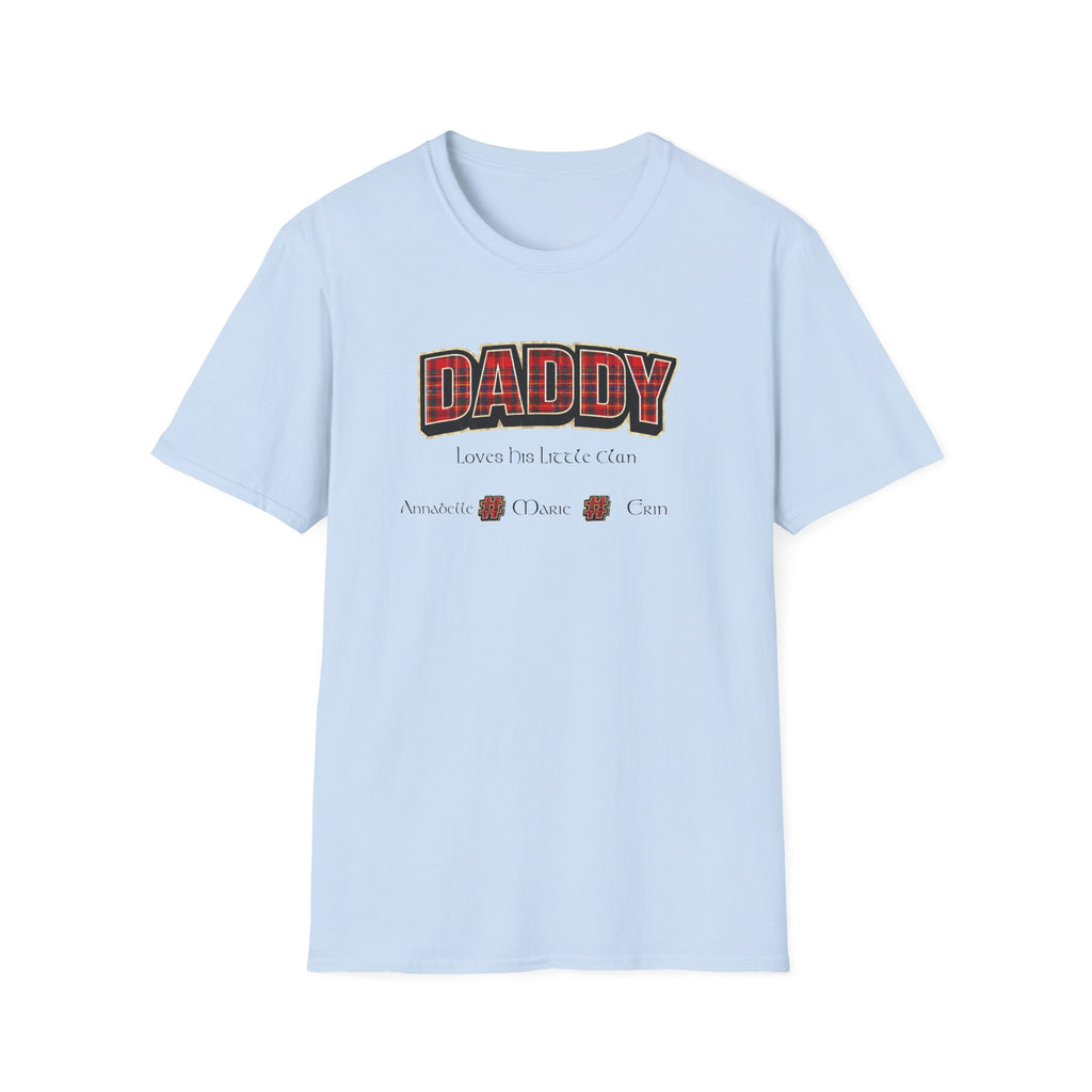 Daddy Plaid Father’s Day T-Shirt — 'Daddy Loves You More Than Coffee' Graphic Tee