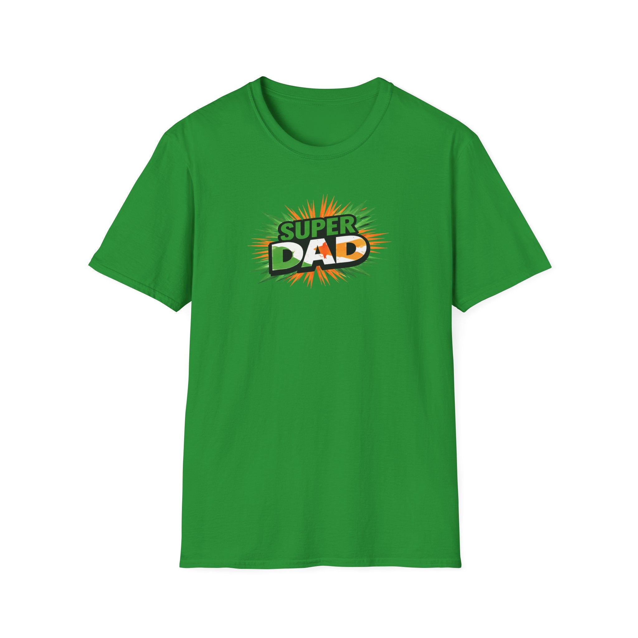 Super Dad T-Shirt — Ireland Flag themed Retro Comic Father’s Day Tee