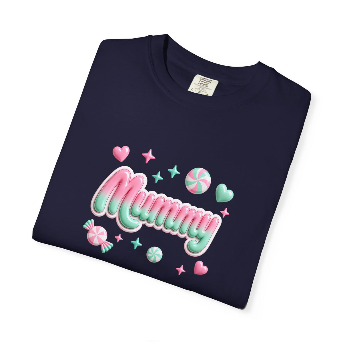 Mummy Pastel Candy Script T-Shirt