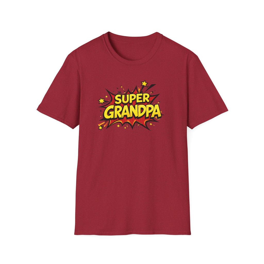 Super Grandpa T-Shirt – Comic Book Retro Graphic Tee for Grandfathers
