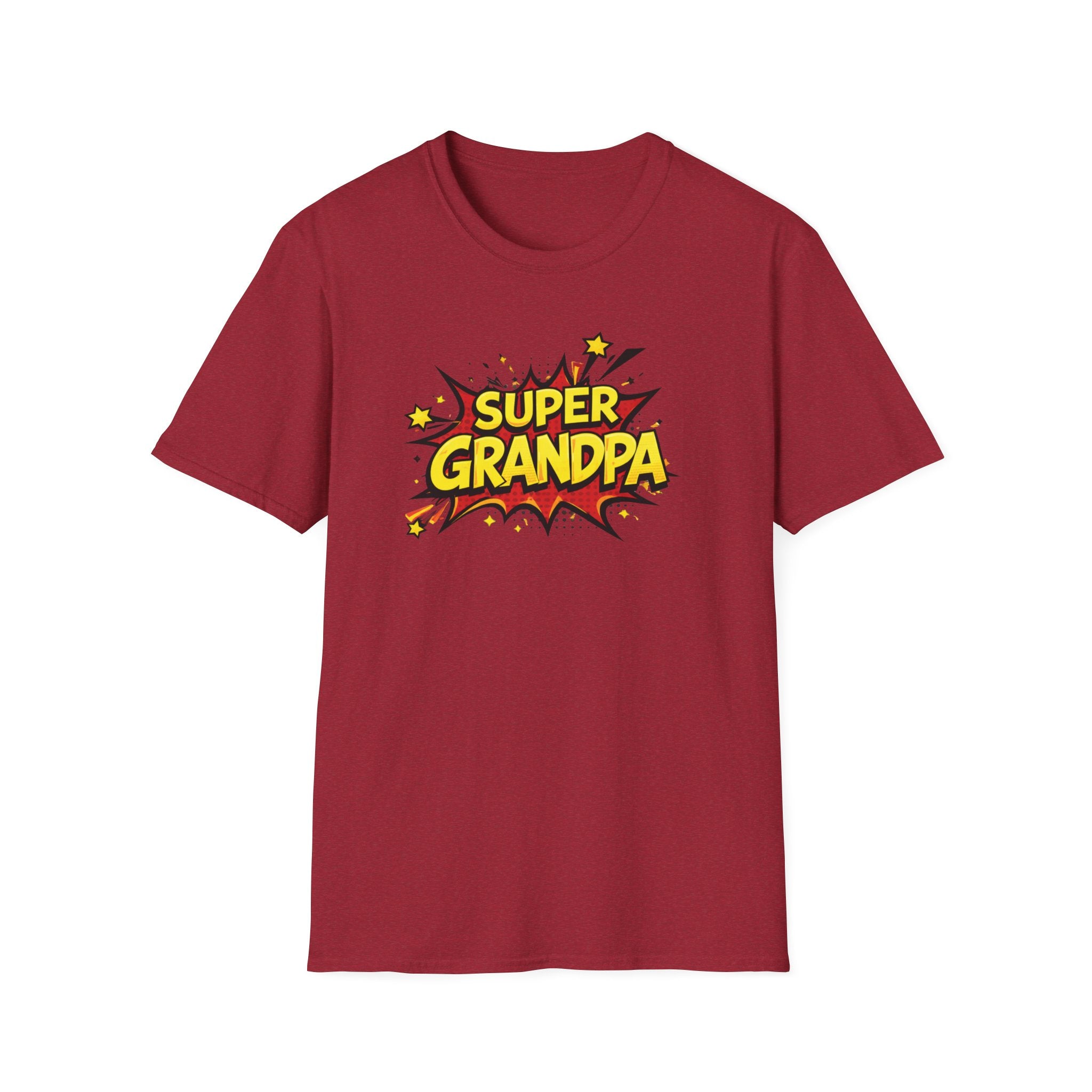 Super Grandpa T-Shirt – Comic Book Retro Graphic Tee for Grandfathers