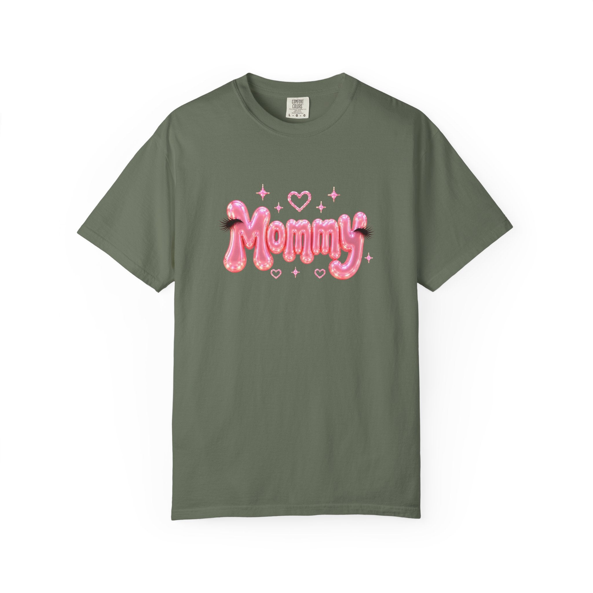 MOMMY Pink Balloon Eyelashes T-Shirt