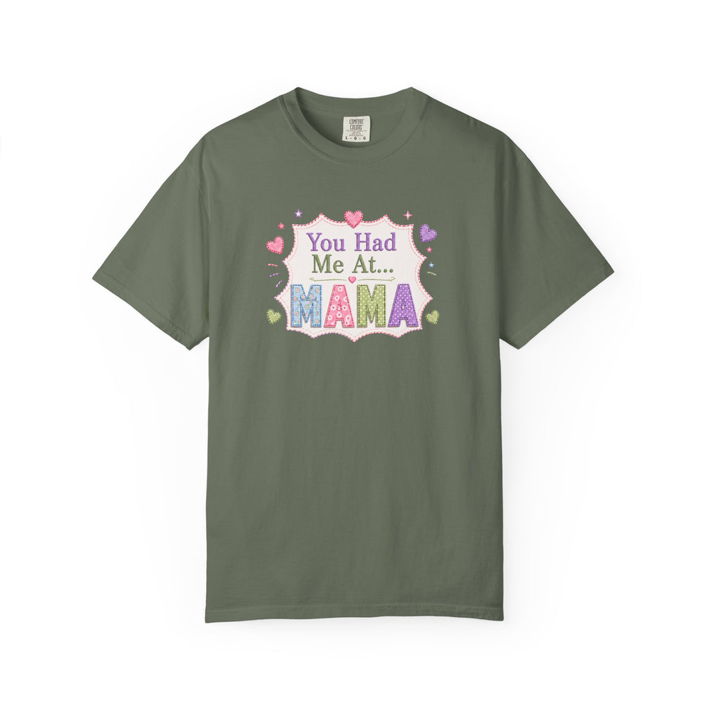 You Had Me At Mama T-Shirt — Cute Pastel Mom Graphic Tee for Mother's Day