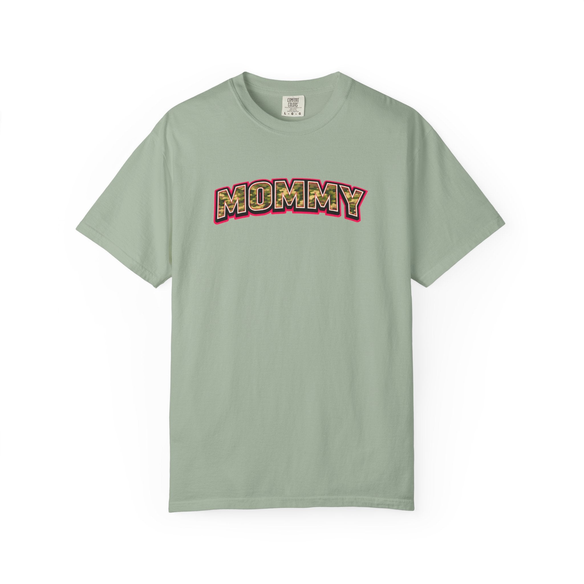 Mommy Camo Graphic T-Shirt — Retro Lettering Mother's Day Tee