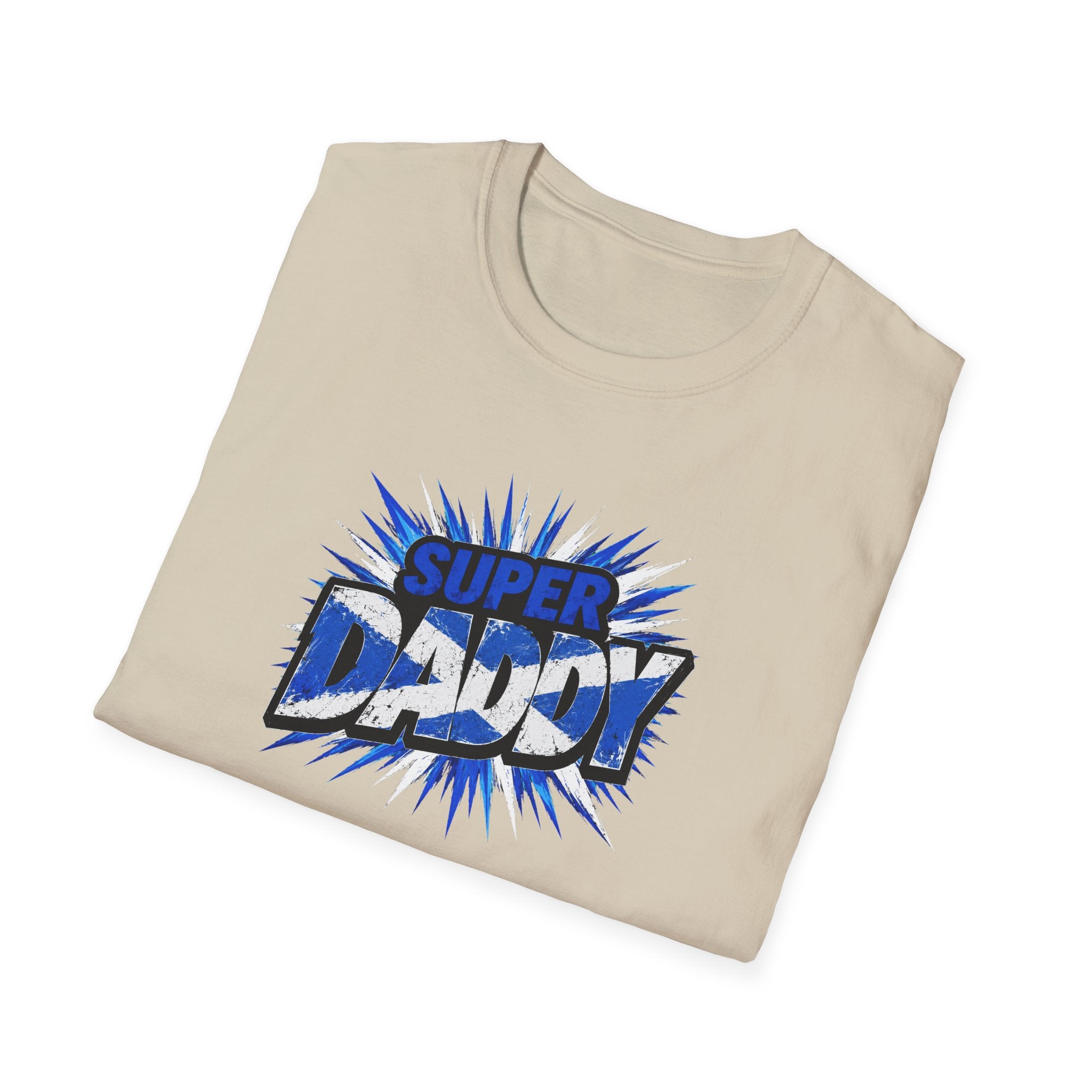 Super DADDY Scotland Flag themed T-Shirt