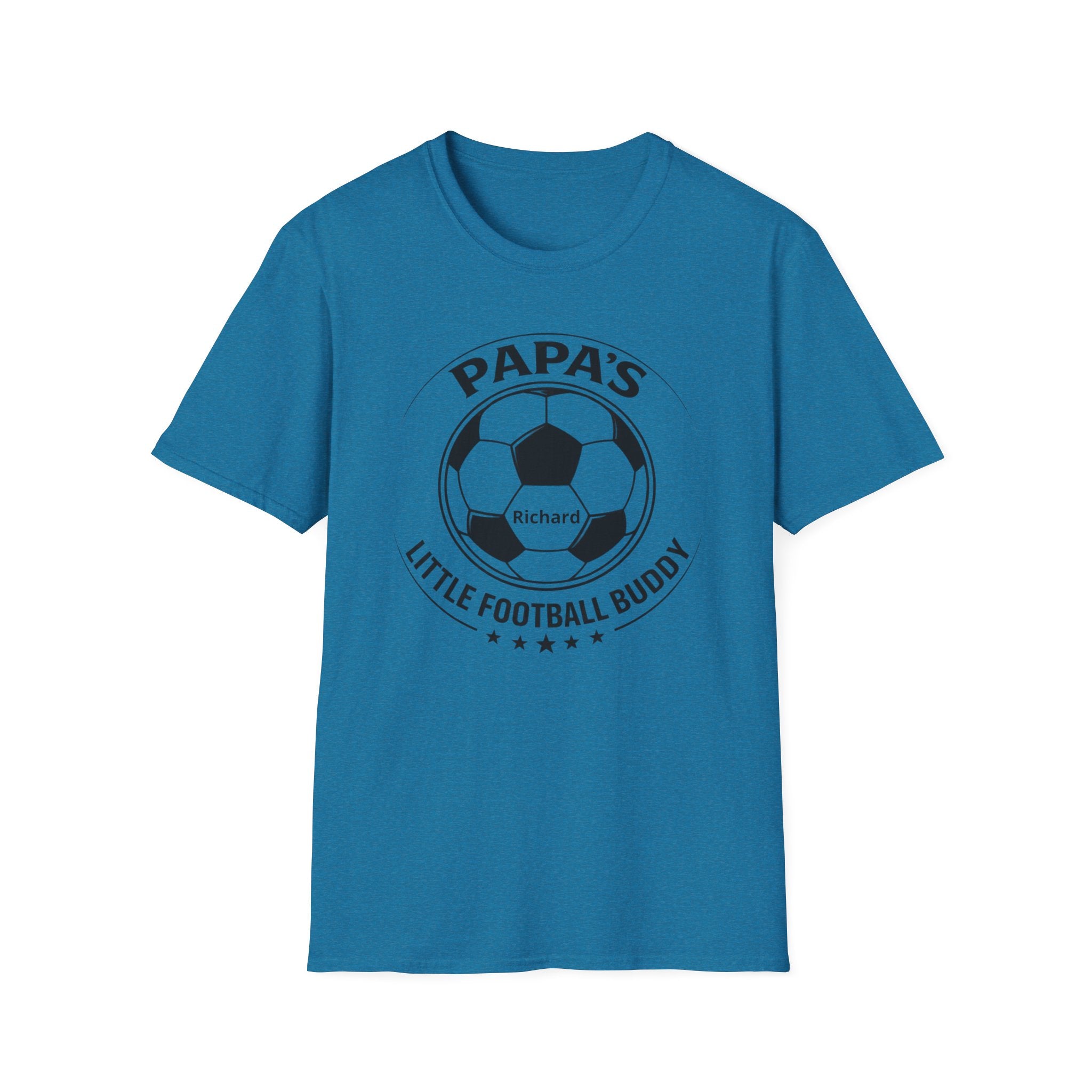 Papa’s Little Football Buddy T-Shirt — Personalized Soccer Dad Tee