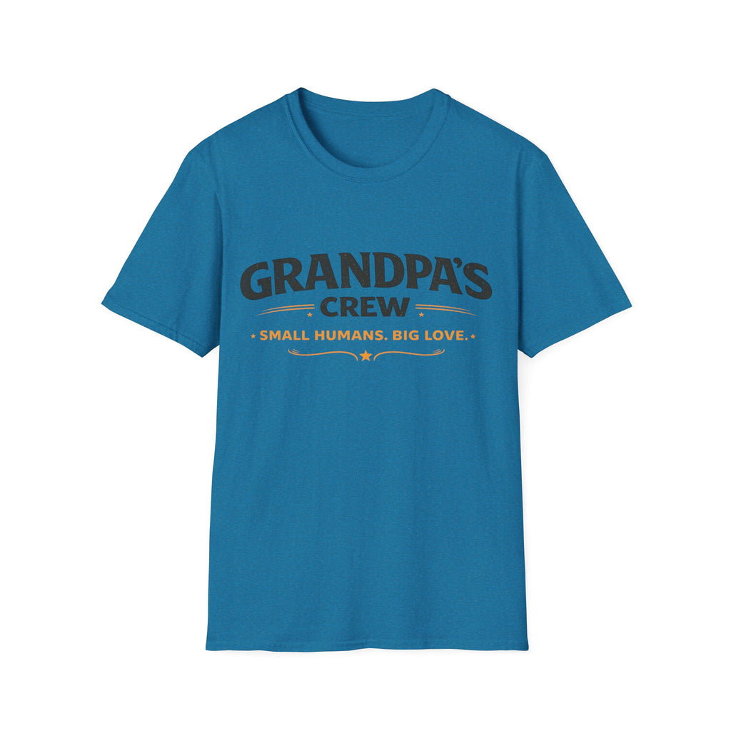 Grandpa's Crew T-Shirt — "Small Humans, Big Love" Grandpa Gift