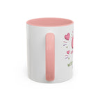 Gran Floral Accent Coffee Mug — 'Gran' Decorative Pink Interior 11/15oz Gift for Mother's Day