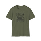 Grandpa Warning T-Shirt – ‘Spoils Grandkids & Hands Out Biscuits’ Funny Grandpa Tee