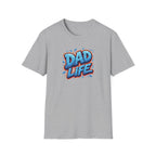 "Dad Life" Blue Graffiti Father T-Shirt