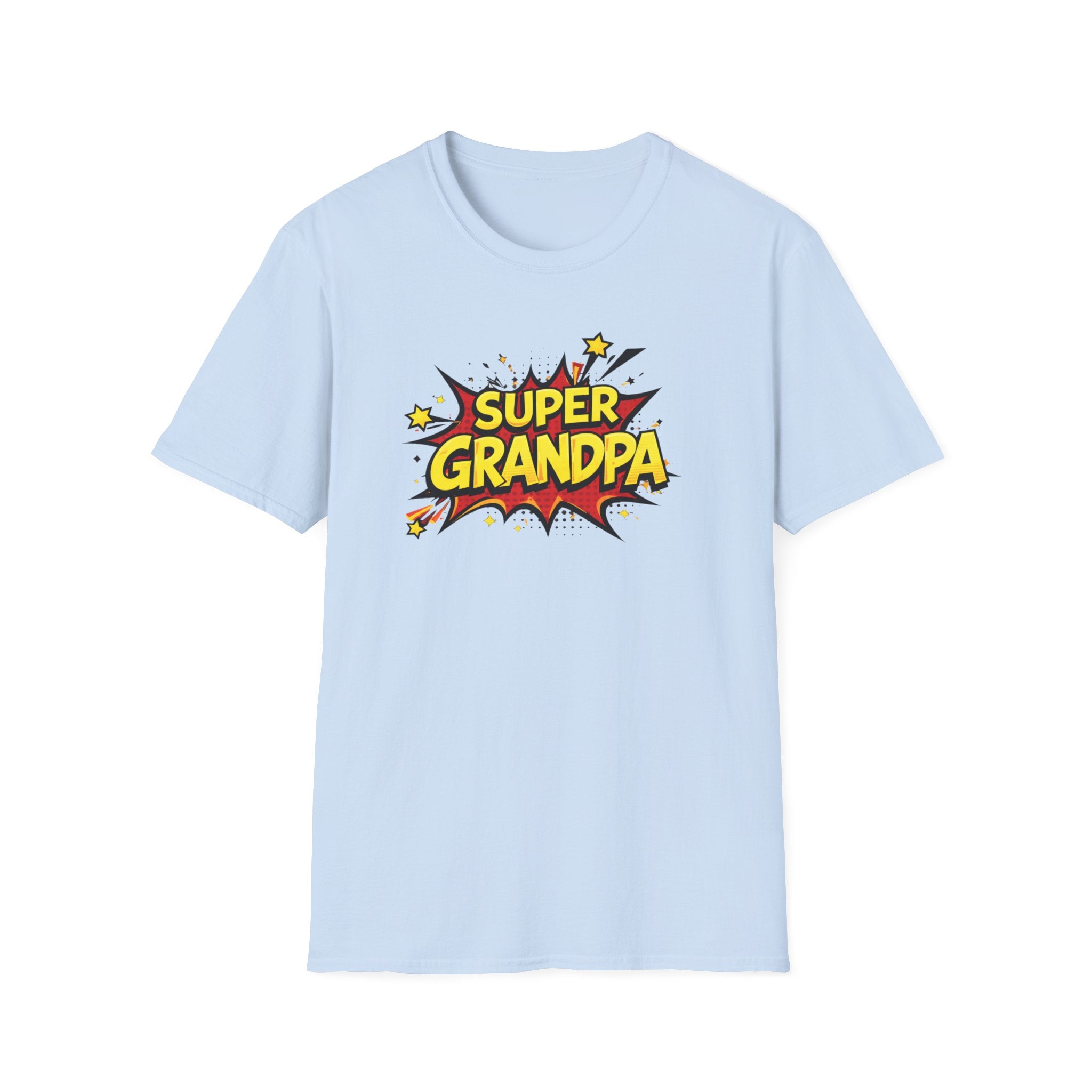 Super Grandpa T-Shirt – Comic Book Retro Graphic Tee for Grandfathers