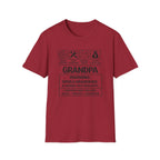 Grandpa Warning T-Shirt — "Spoils Grandkids & Hands Out Biscuits" Funny Grandpa Gift