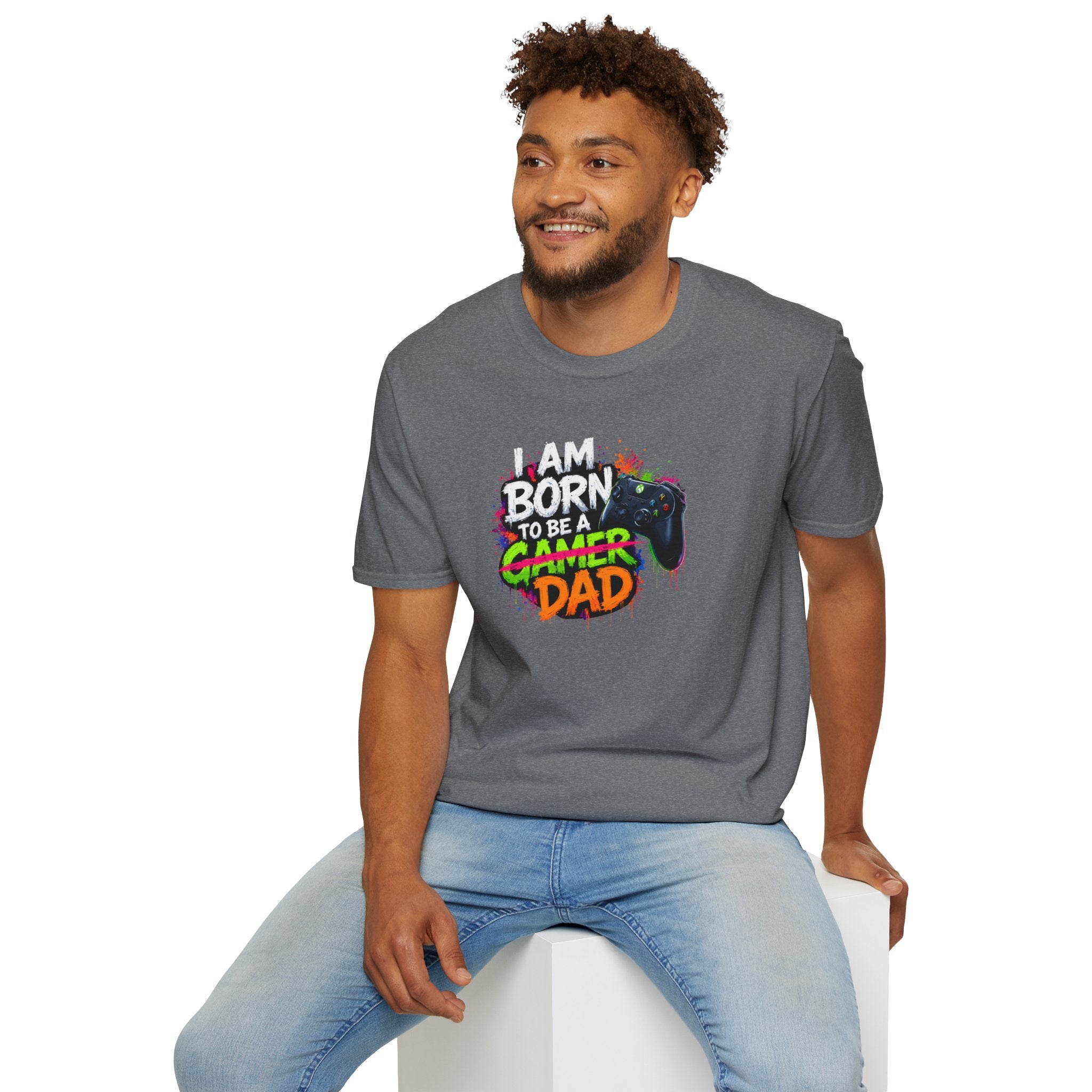 "I Am Born To Be A Gamer Dad" T‑Shirt