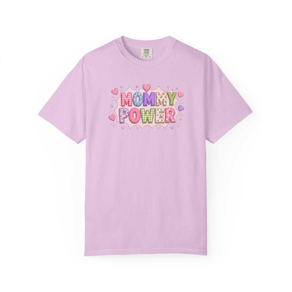 Mommy Power T-Shirt — Cute Heart Graphic Tee for Moms, Mother’s Day Gift