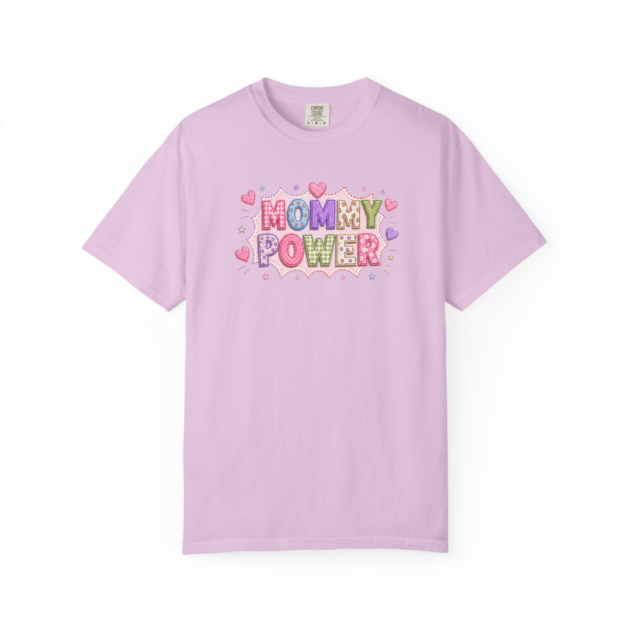 Mommy Power T-Shirt — Cute Heart Graphic Tee for Moms, Mother’s Day Gift