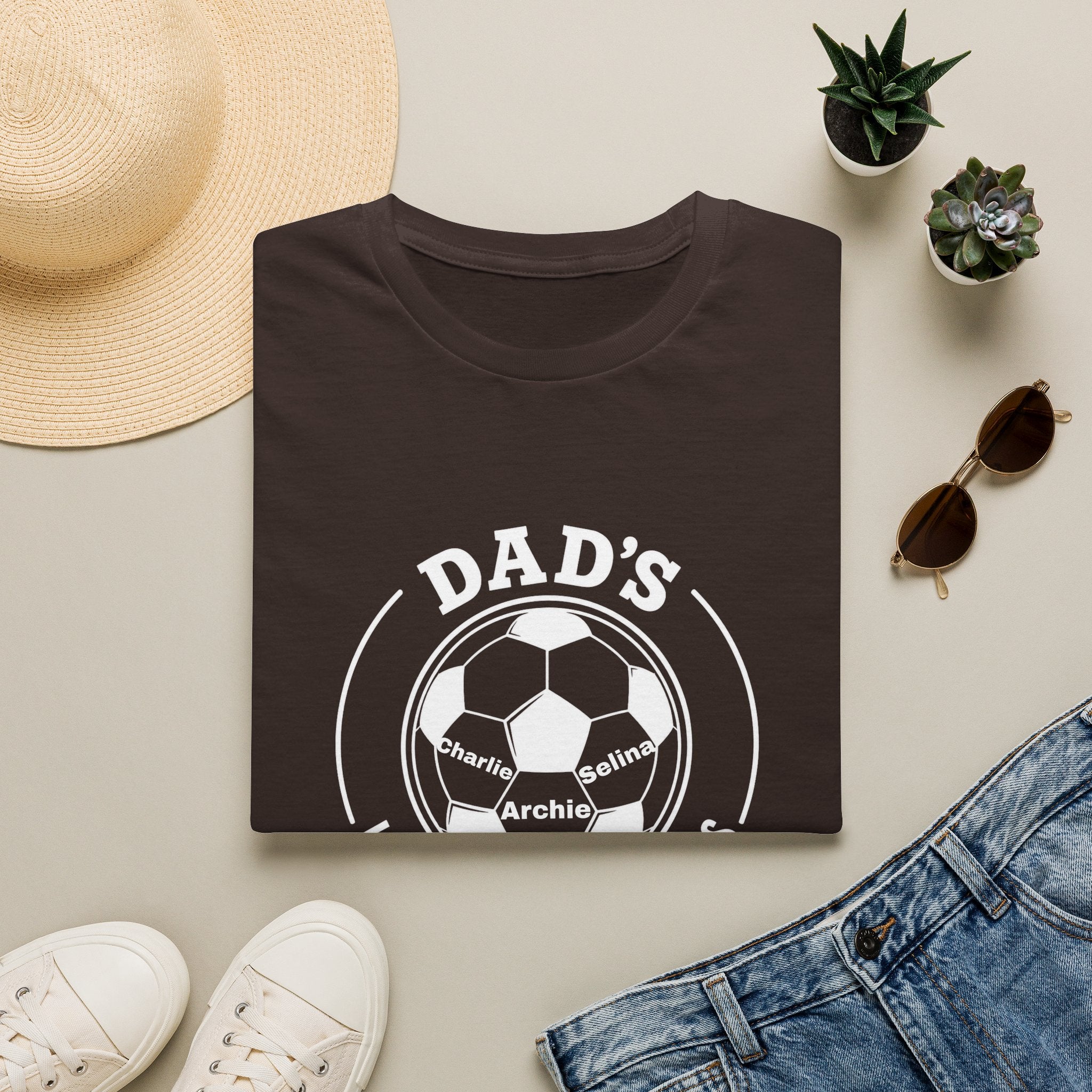 Dad’s Little Football Buddies Tee - Add Names- Personalise