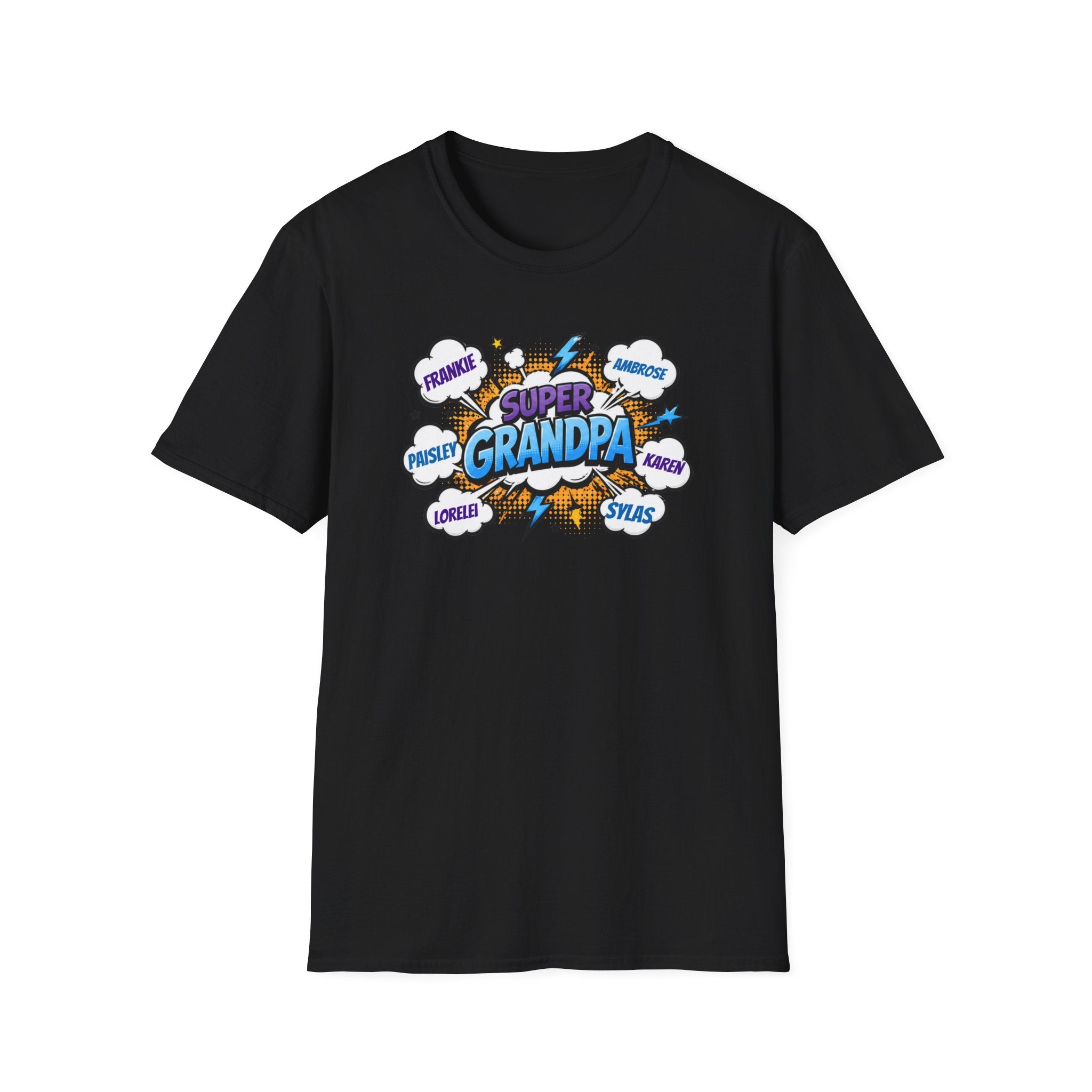 Super Grandpa Comic T-Shirt — "Super Grandpa" Funny Gift for Grandfathers