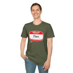 Hello My Name Is “Papa” T-Shirt — Funny Dad Name Tag Tee for Father’s Day