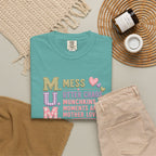 M.U.M. Mom Acronym Graphic Tee — Mess, Utter Chaos, Munchkins & Mother Love T-Shirt