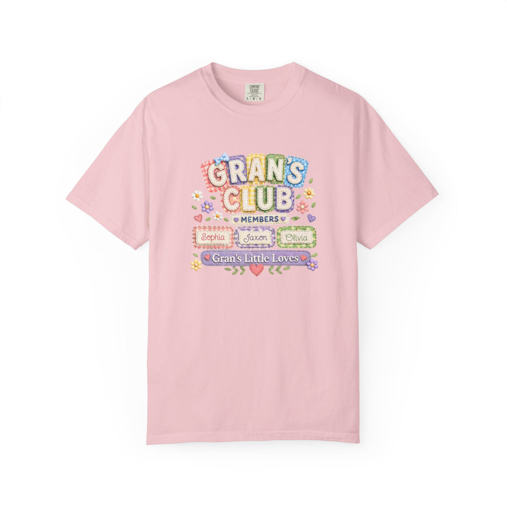 Grans Club T-Shirt – Personalized ‘Grans Club’ Family Names Tee