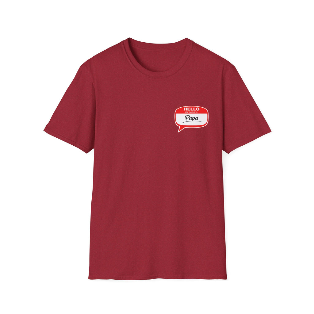 Hello Papa Speech Bubble T-Shirt – Cute Dad Gift for New Fathers & Father’s Day