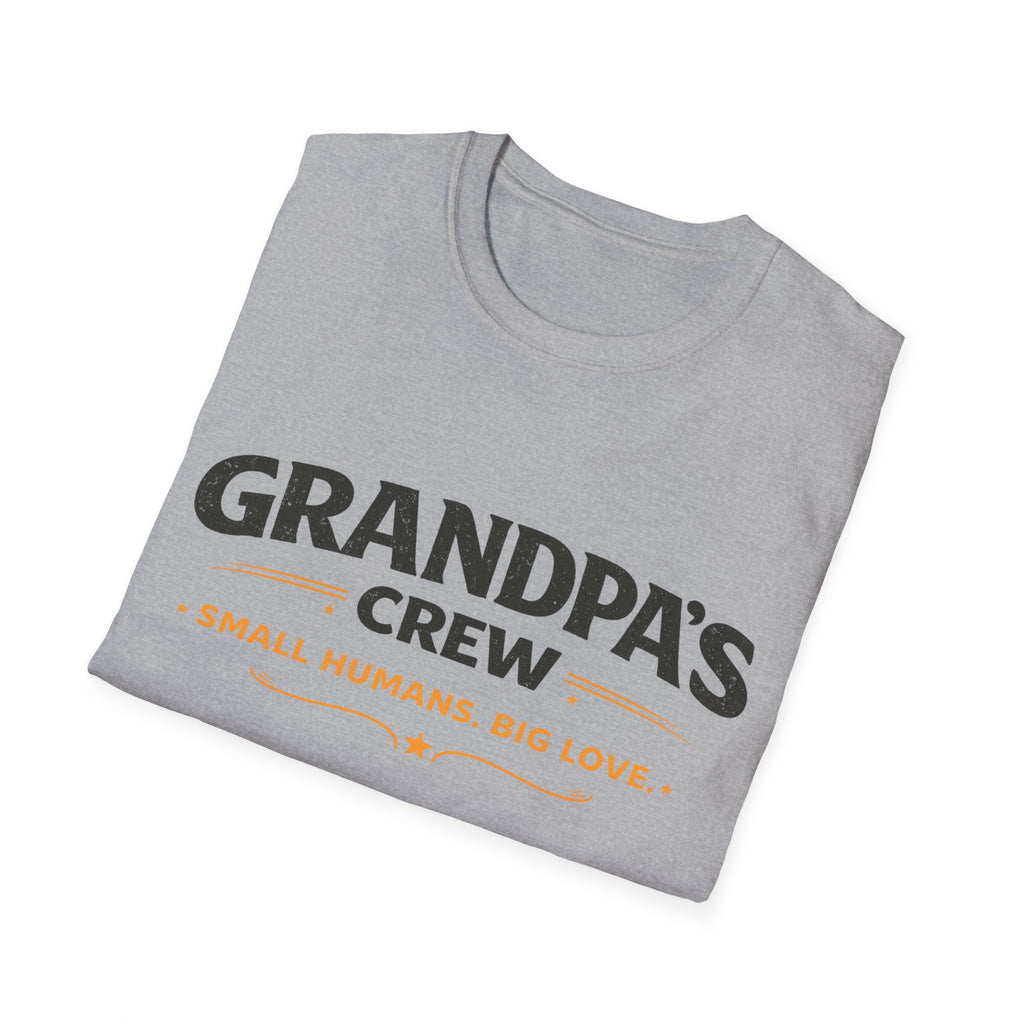 Grandpa's Crew T-Shirt — "Small Humans, Big Love" Grandpa Gift