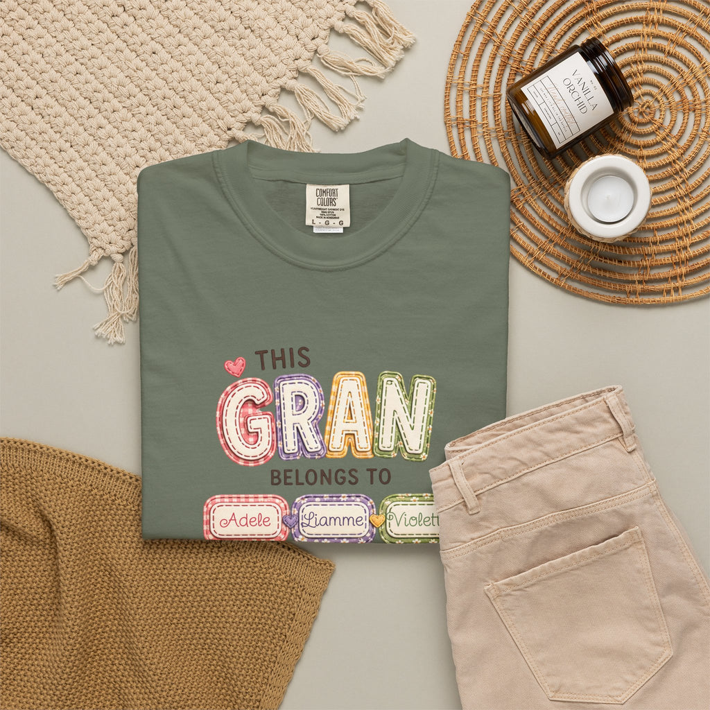 Gran Belongs To T-Shirt — Personalized "This Gran Belongs To" Family Names Tee