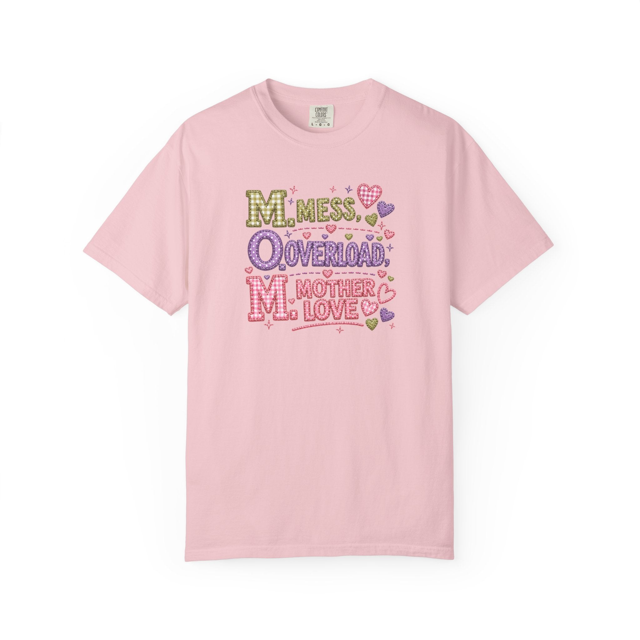 Mom Overload T-Shirt — "Mess, Overload, Mother Love" Cute Mom Graphic Tee