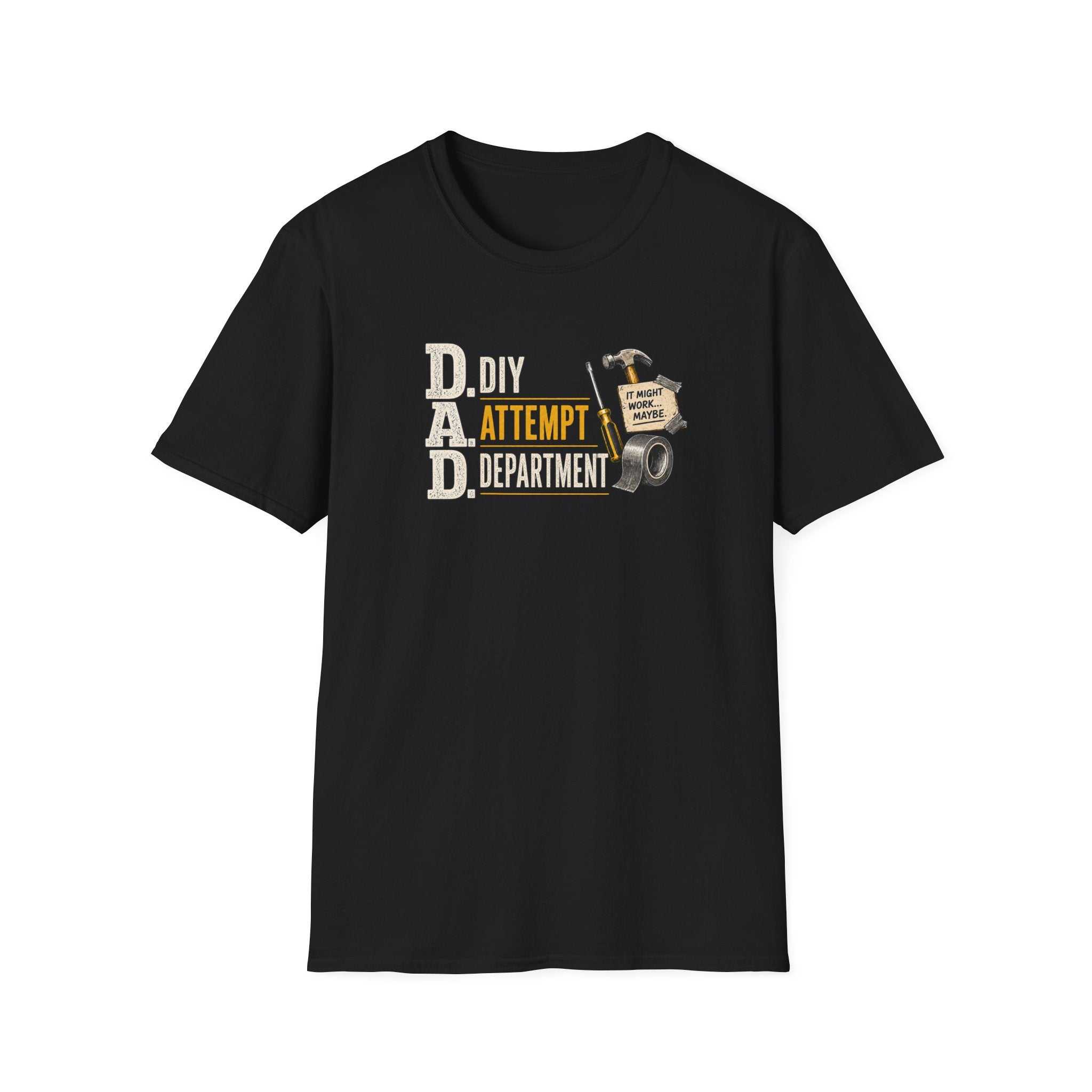 T-Shirt — "DAD: DIY Attempt Department" Funny Father’s Day Tool Shirt