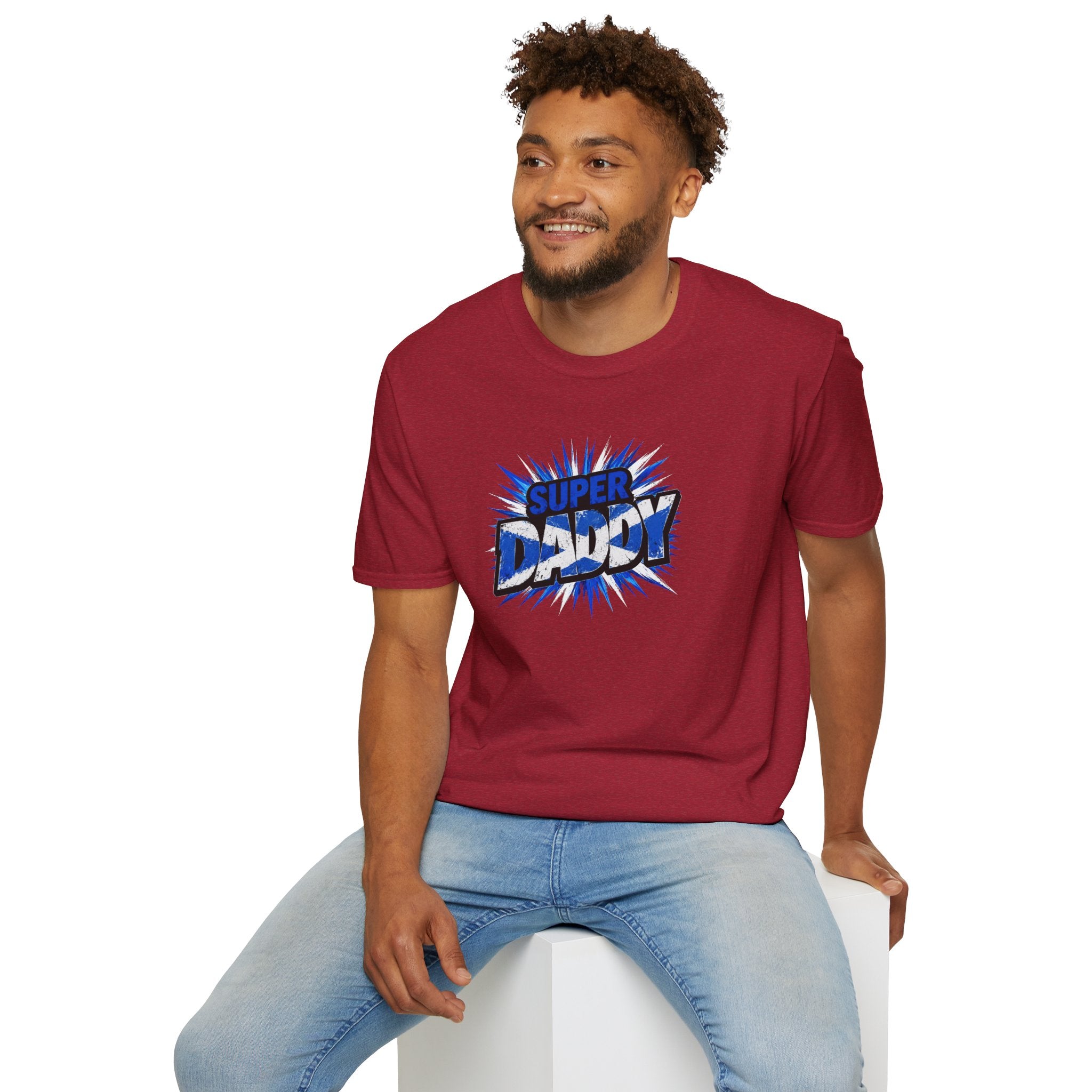 Super DADDY Scotland Flag themed T-Shirt