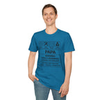 Papa Warning T-Shirt — Funny Grandpa Gift, 'Spoils Grandkids & Hands Out Biscuits' Tee