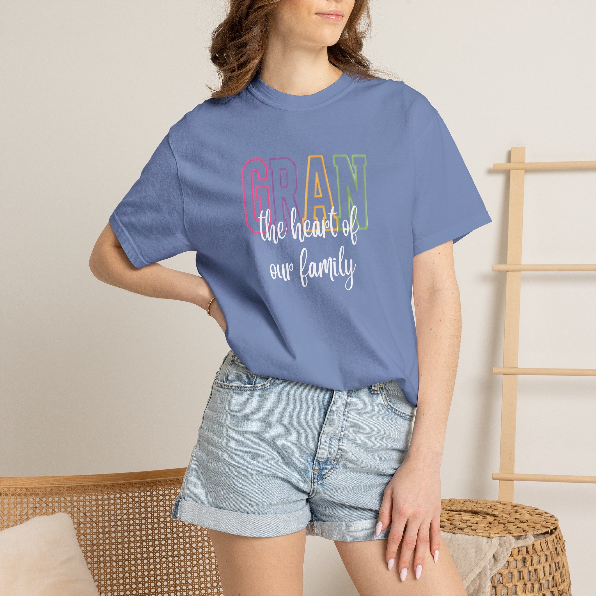 Gran The Heart of Our Family T-Shirt — Grandma Gift, Mother's Day, Family Life Tee