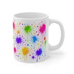 MOMMY - Colourful Paint Splatter Mug - Personalised